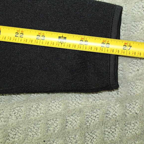 Chaps Sweater Large Black 1/4 Zip Long Sleeve Casual Chaps Embroidered Logo - Picture 7 of 7